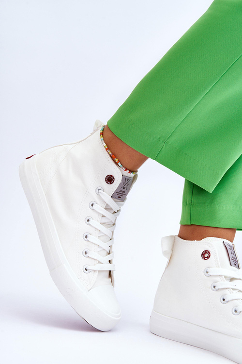 Women's Classic High Top Sneakers Cross Jeans LL2R4086C White