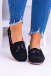 Black Suede Comfort Moccasins Gucio