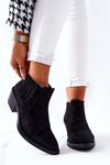 Suede Slip-on Boots Black Assanella