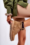 Leather Booties On The Platform Brown Ressa