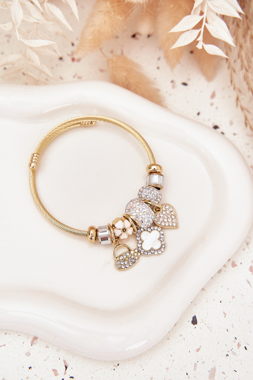 Women's Bracelet Charms Pink Silver Mouse