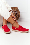 Espadrilles On A Braided Sole Big Star HDD274018 Red