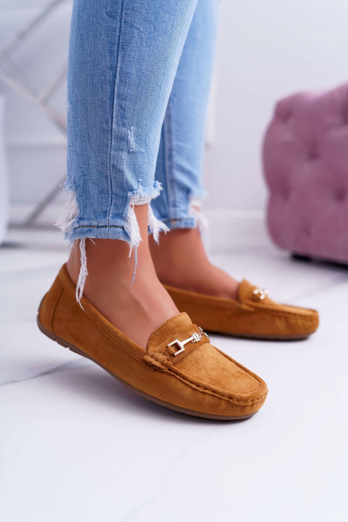 Mokassins Women's Lightweight Eco-suede Camel Think