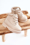 Children's Warm Trappers Boots Light beige Dexter