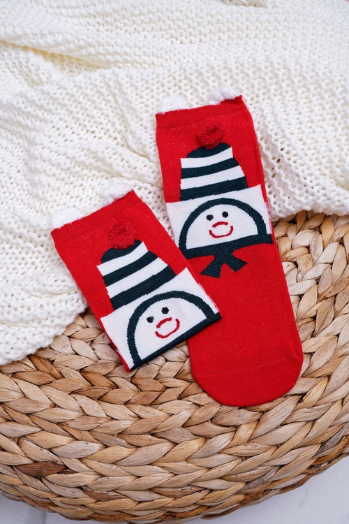 Women's Socks With Ears Christmas With Snowman