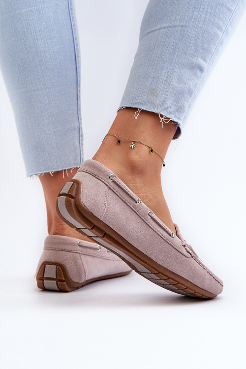 Women's Suede Moccasins Purple Si Passione