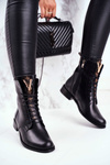 Women’s Leather Boots Black Nicole 2593
