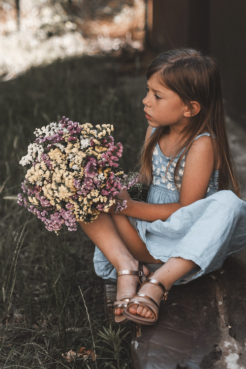 Children's Sandals With Straps Rose Gold Isla