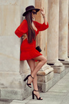 Classic Suede Sandals On A Bar Black Aveira