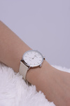 Leather Beige Women's Pearl Ernest Watch