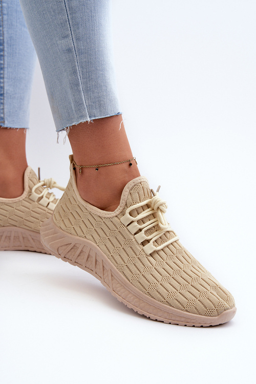Lightweight Women's Sports Shoes Beige Xalara