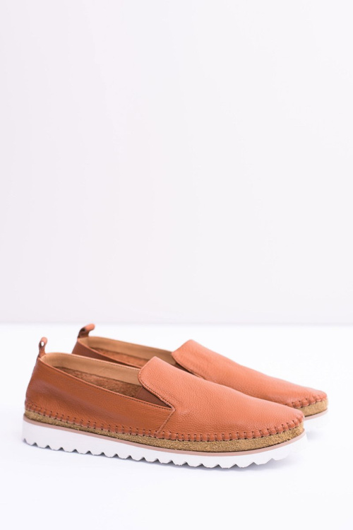 Brown Men's Leather Moccasins Perlugo
