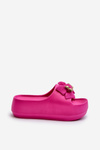 Women's Foam Slippers with Bow Pink Salessa