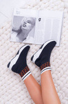 Women's Sports Shoes High Sock Black Press