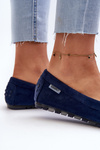 Women's Black Faux Suede Moccasins Amrutia