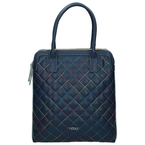 Ladies Classic Quilted Handbag Nobo Navy Blue G1350-C013
