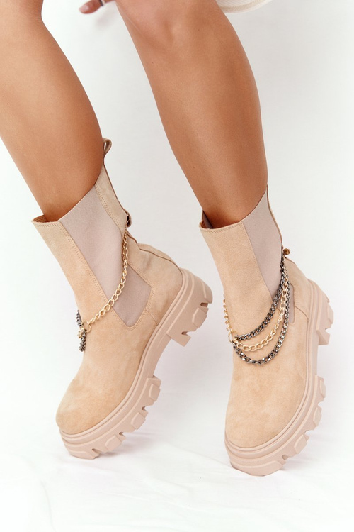 Suede Chelsea Boots Lewski Shoes 2998-0 Sand