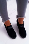 Damskie Snekersy Trampki Lu Boo Wsuwane Czarne Kaori