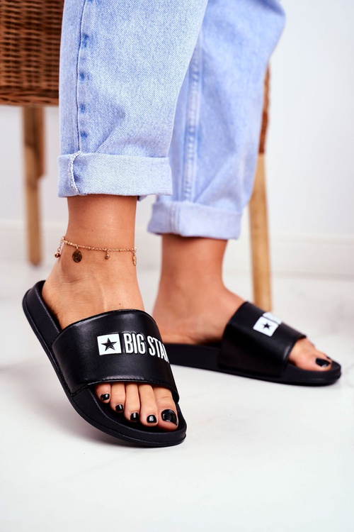 Women's Slides Big Star Black GG274040 