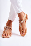 Women's Sandals Flip-Flops With Decorative Butterflies Orange Lonnie