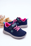 Children's Sport Shoes with Velcro Navy Blue Brego