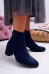 Women's Heeled Boots Sergio Leone Navy Blue BT520