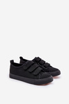 Youth Low Velcro Sneakers Black Dilan