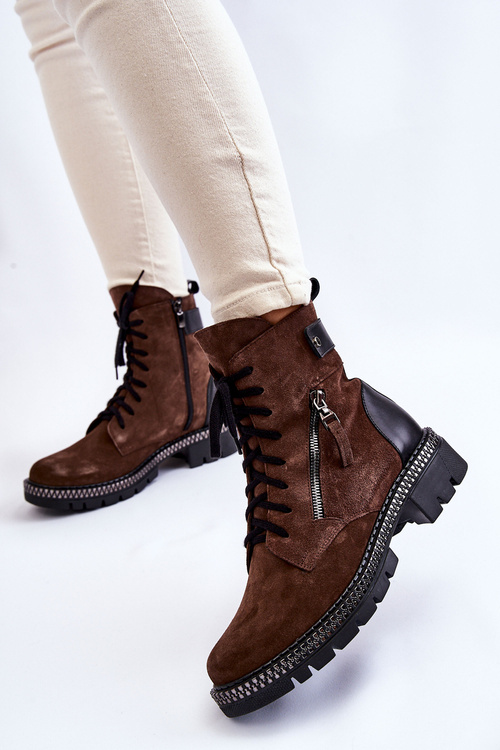 Suede Insulated Boots Laura Messi 2508 Brown