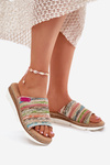 Women's Wedge Sandals With Braiding Multicolor Norozi