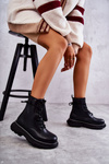 Fashionable Leather Boots Black Casso