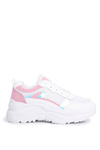 Sporty Women's Shoes Pink White Memory