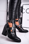 Women’s Boots With Cut Out Croco Black Aria
