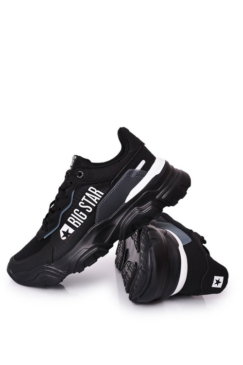 Men's Sport Shoes Memory Foam Big Star HH174209 Black-Blue