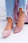 LU BOO Moments ballerinas with detachable bow pink