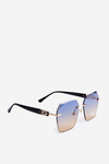 Women's Sunglasses with UV Filter Black-Golden
