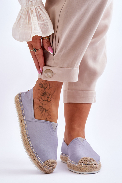 Espadryle Pleciona Podeszwa Big Star Jasnoniebieskie HH274497