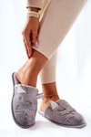 Shiny Ears Cat Slippers Grey Kaisy