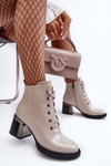 Women's Lacquered Boots D&A MR870-98 Light gray