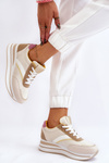 Wedge Sneakers Beige Hermain
