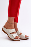 Light Women's Flip Flops Made of Eco Leather Silver Frellia