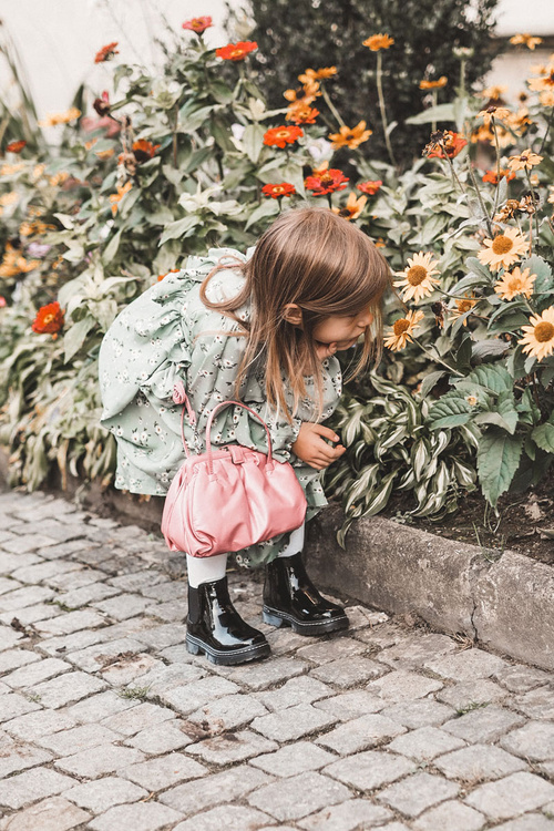 Botki Dziecięce Skóra Lakier Ocieplane Czarne Porky