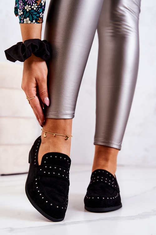 Suede Loafers With Jets La.Fi 210016B-SU Black