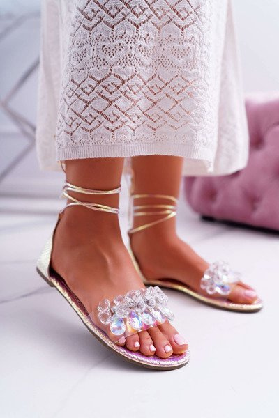 Women's Sandals Lu Boo Crystals Pink Madina