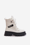 Women's Snow Boots With Zipper Lee Cooper LCJ-24-47-3142 White