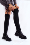 Women's Socks Over The Knee Boots Black Glorie