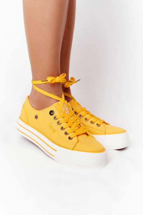 Women's Sneakers On A Platform BIG STAR HH274055 Yellow