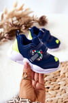 Children's Velcro Sports Shoes Befado 516P094 Navy Blue