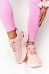 Women's Sneakers On A Chunky Sole Pink Good Mood