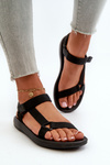 Women's Sports Sandals with Velcro Black Vilari