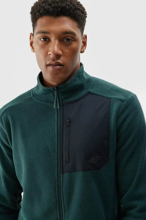 Men's Hooded Polar Regular 4F Black 4FWMM00TFLEM290-20S